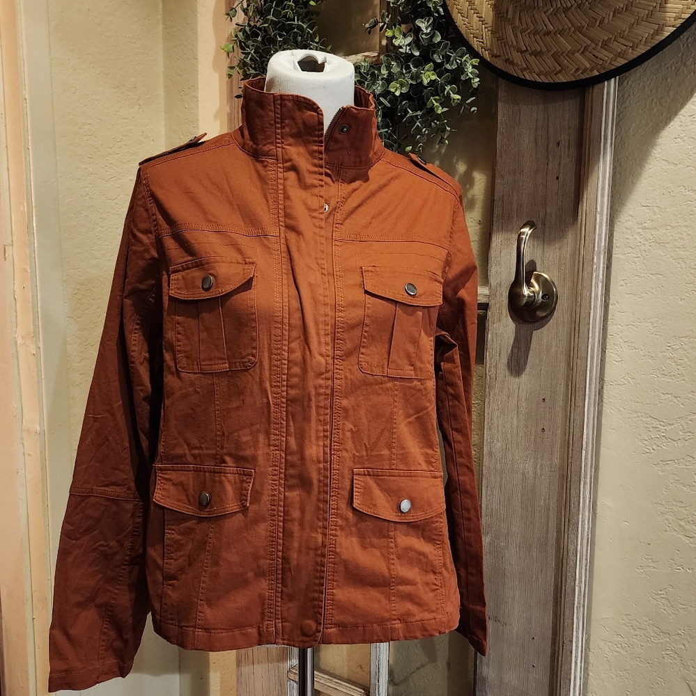 Thread & Supply rust utility jacket